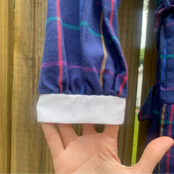 New NWT Florence Eiseman kids long sleeve collar blue grid back to school dress - Picture 7 of 16